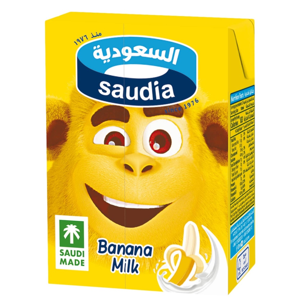 حليب السعودية بالموز 200مل