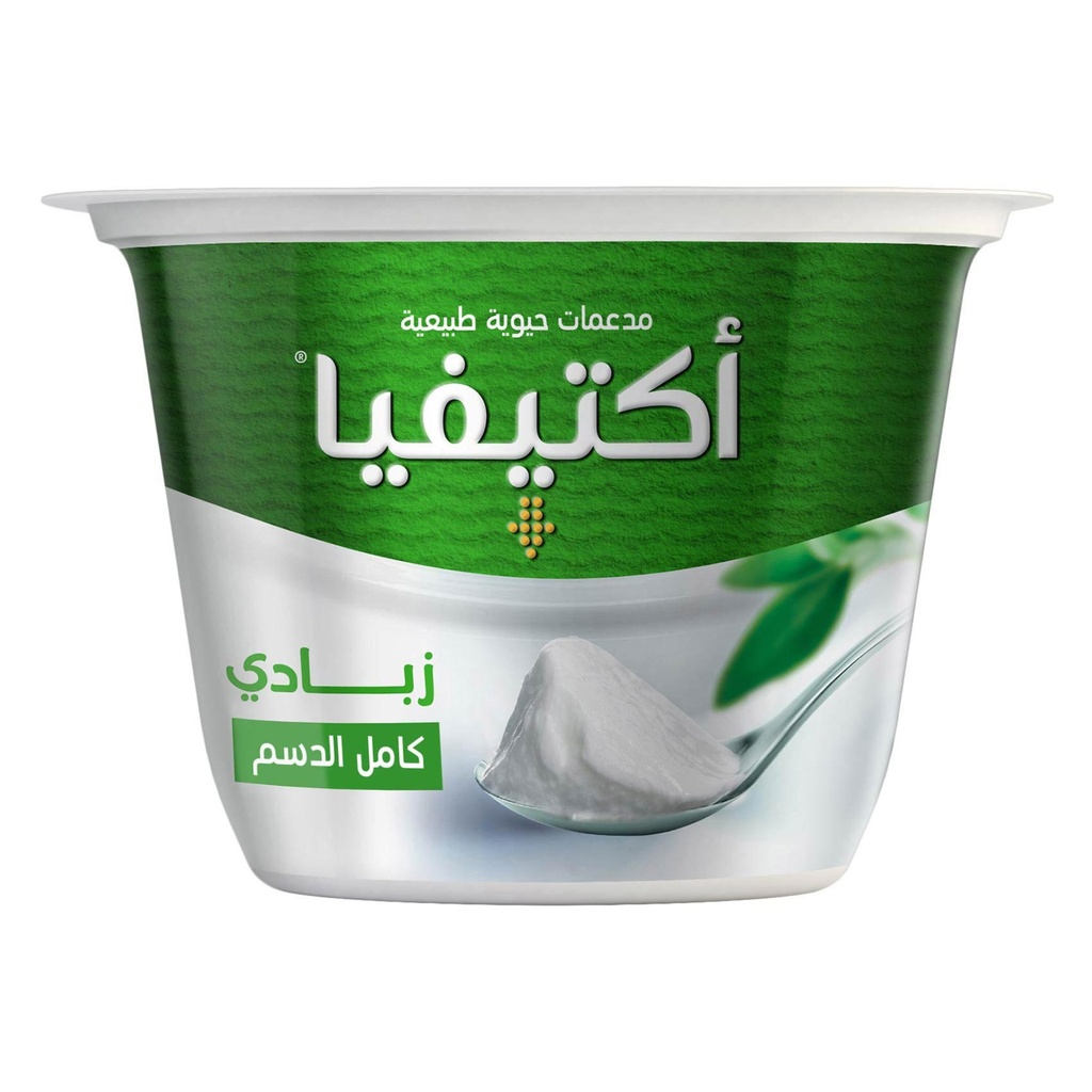 زبادي اكتيفيا الصافي كامل الدسم 150جم