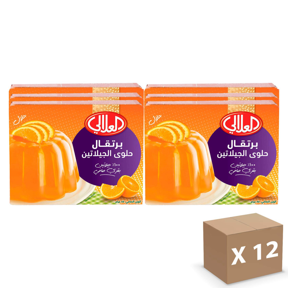 العلالي حلوي الجيلاتين بالبرتقالي 80  جم شدة 6