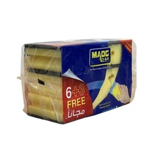 سلك مع اسفنج 6حبة + 3  مجانا