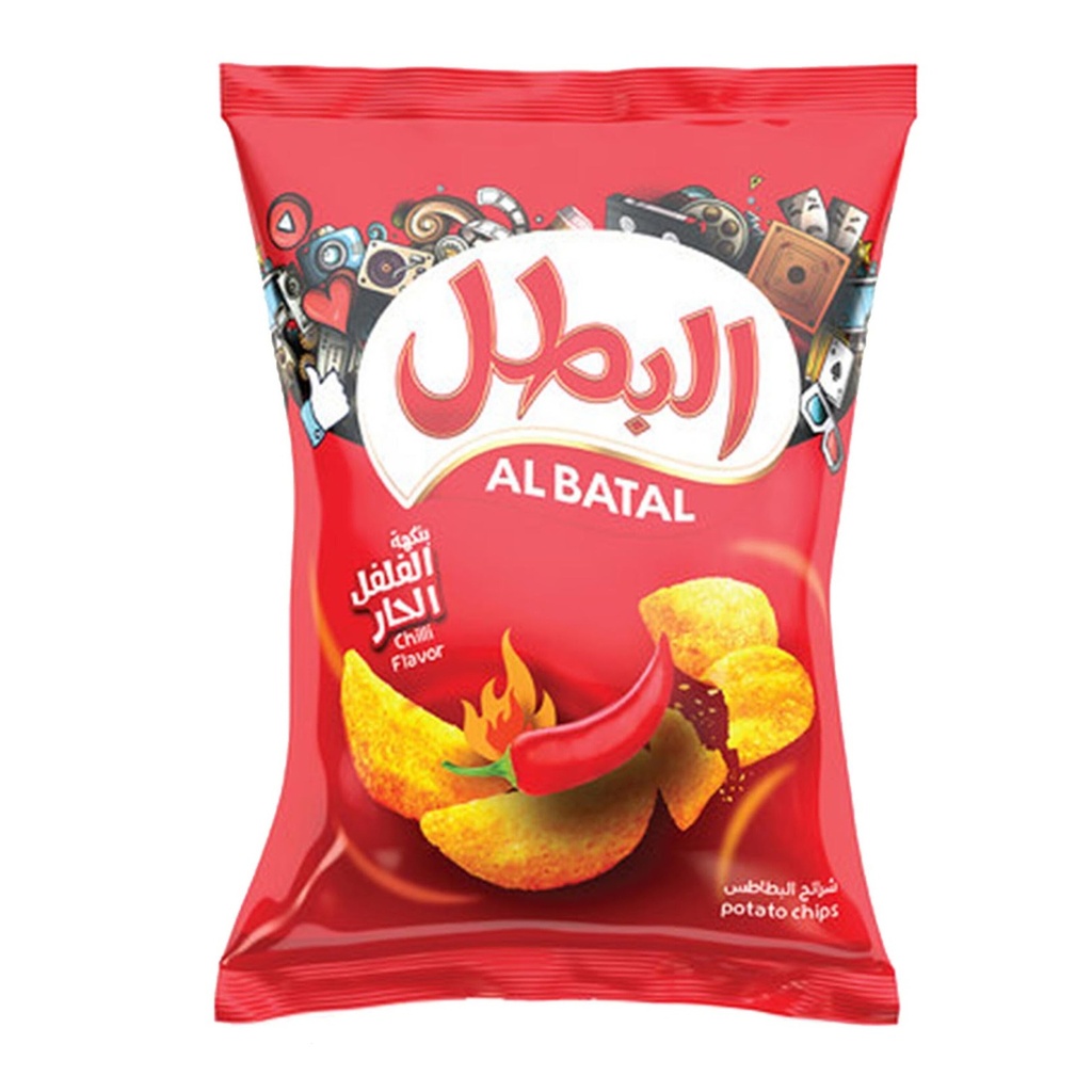 البطل بطاطس فلفل حار 110جم