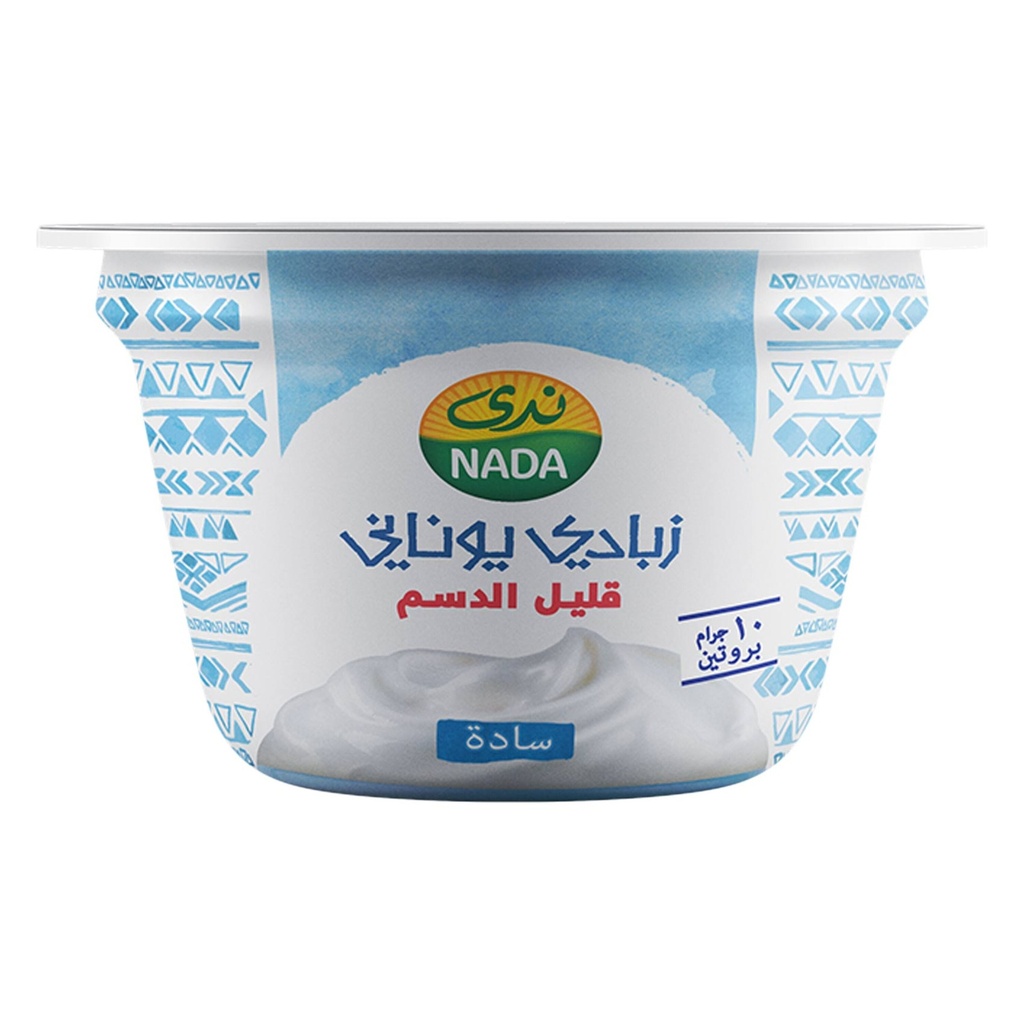 زبادي يوناني سادة قليل الدسم 160 جم