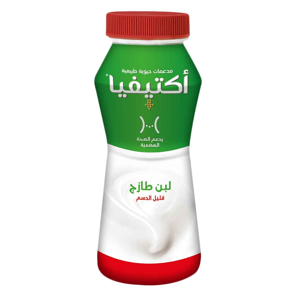 لبن اكتيفيا الصافي قليل الدسم 180مل