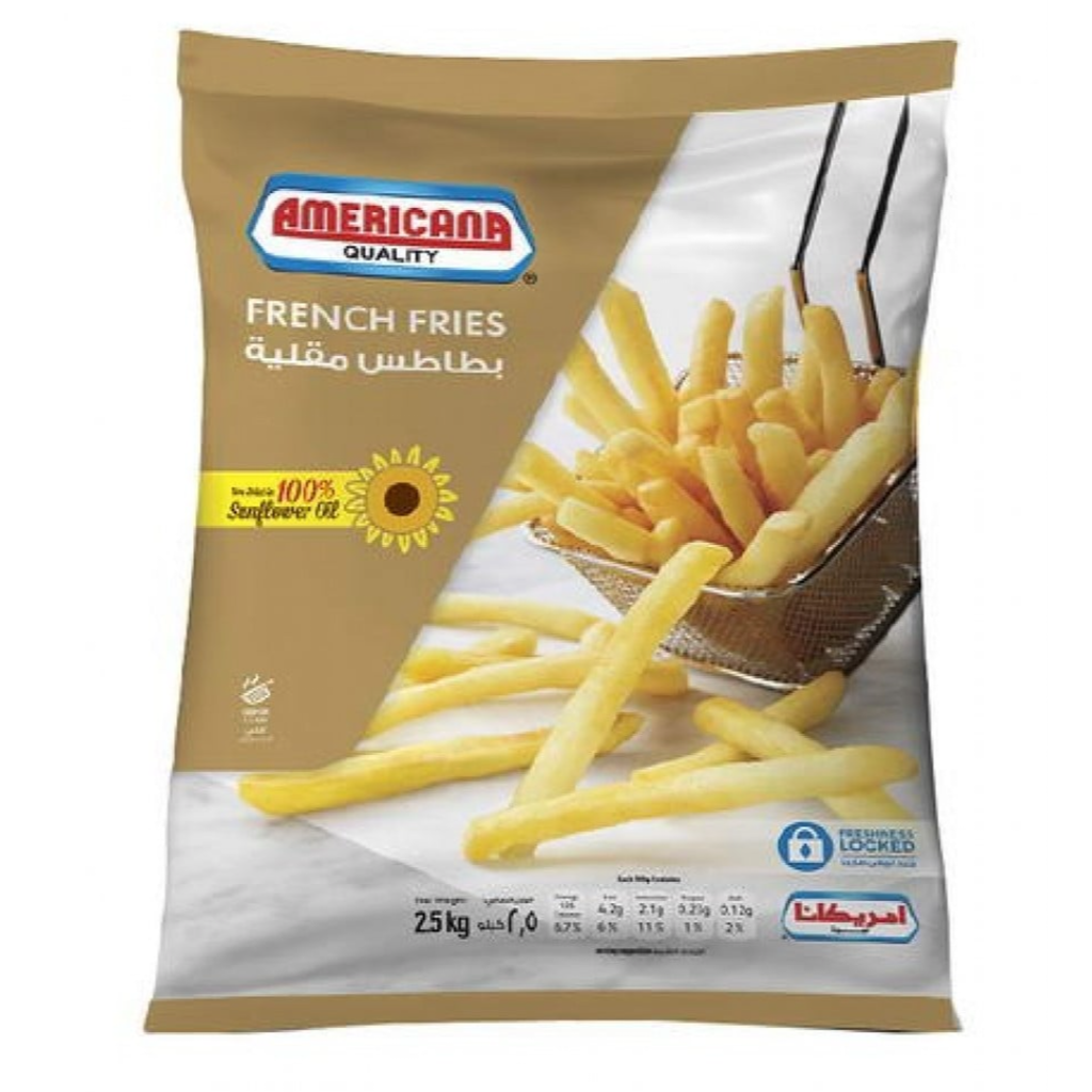 بطاطس امريكانا مقلية 2.5 ك