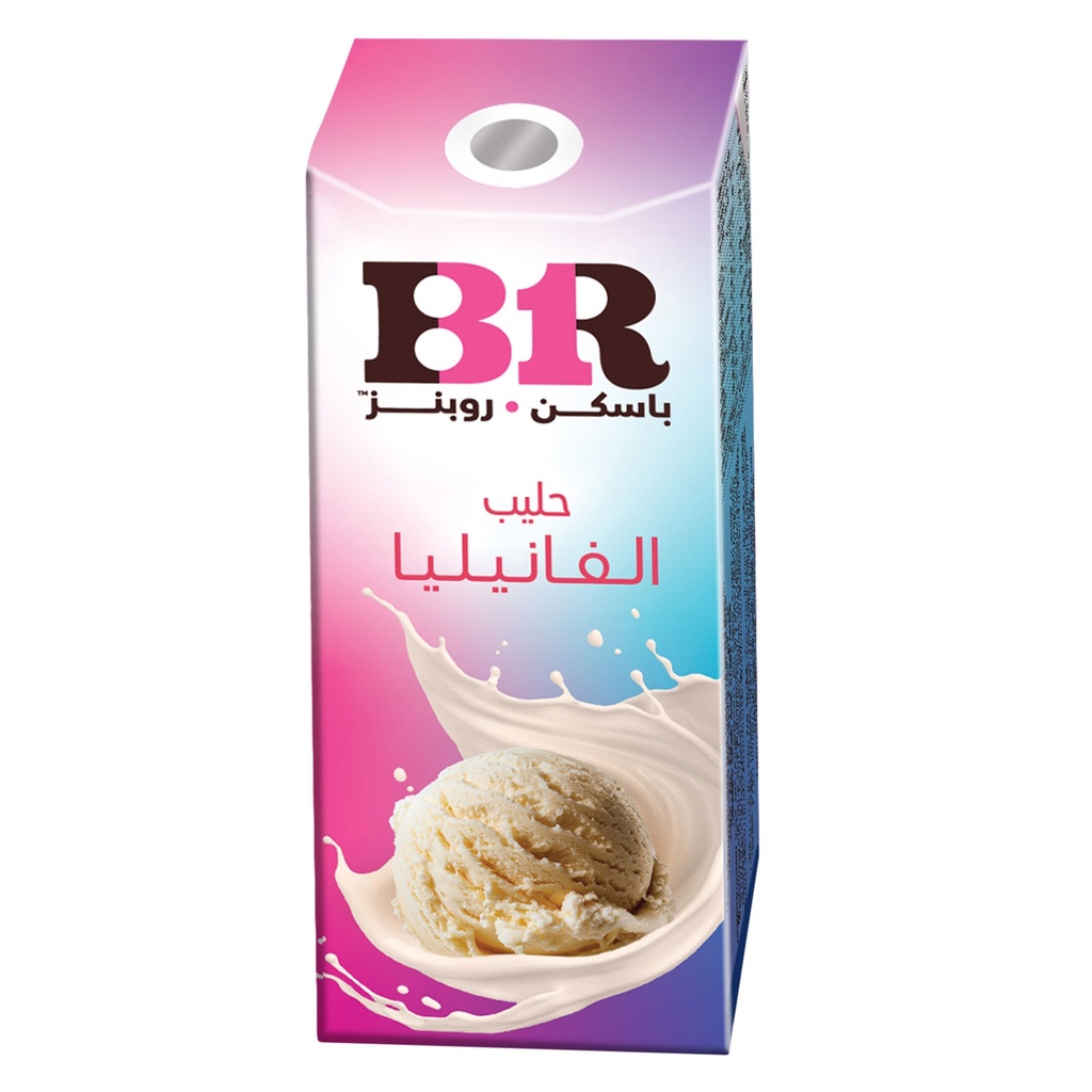 حليب بنكهة باسكن فانيليا 180  جم