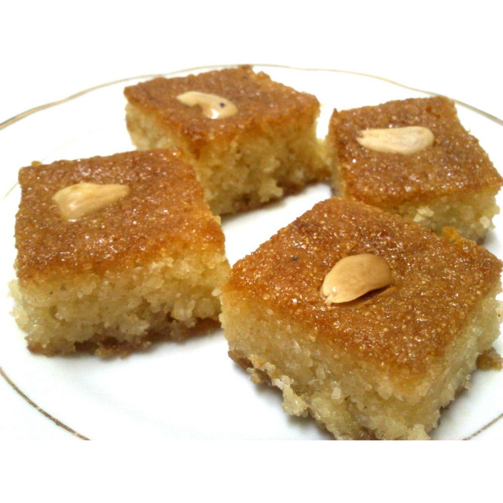 بسبوسة سادة غذائك