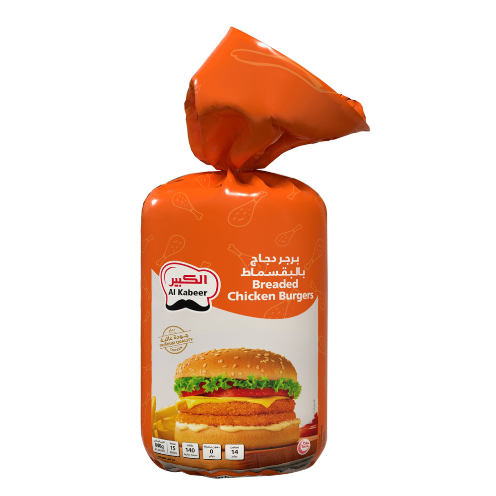 برجر دجاج بالبقسماط 840جم كبير