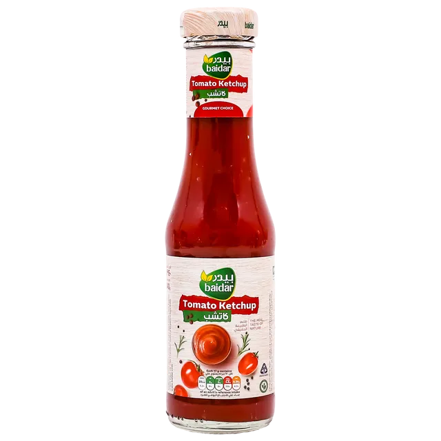 بيدر كاتشب الطماطم زجاج 340 غرام