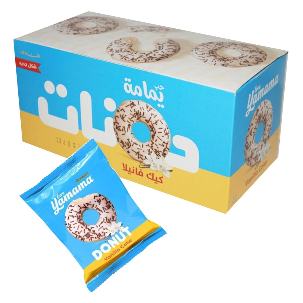 دونات يمامة بالفانيلا 37  جم *12