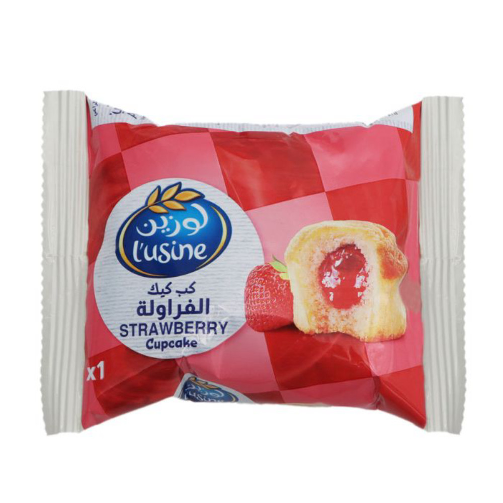 كب كيك الفراولة لوزين 30جم