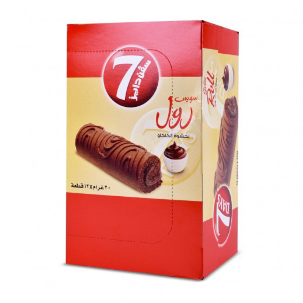 سويس رول بحشوة الكاكاو لوزين 20جم*12