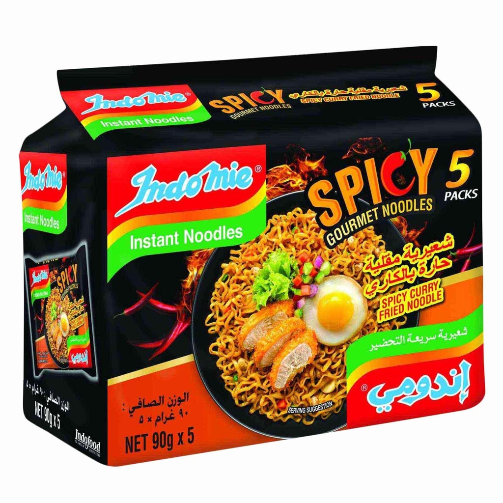اندومي مقلية حارة 90جم*5