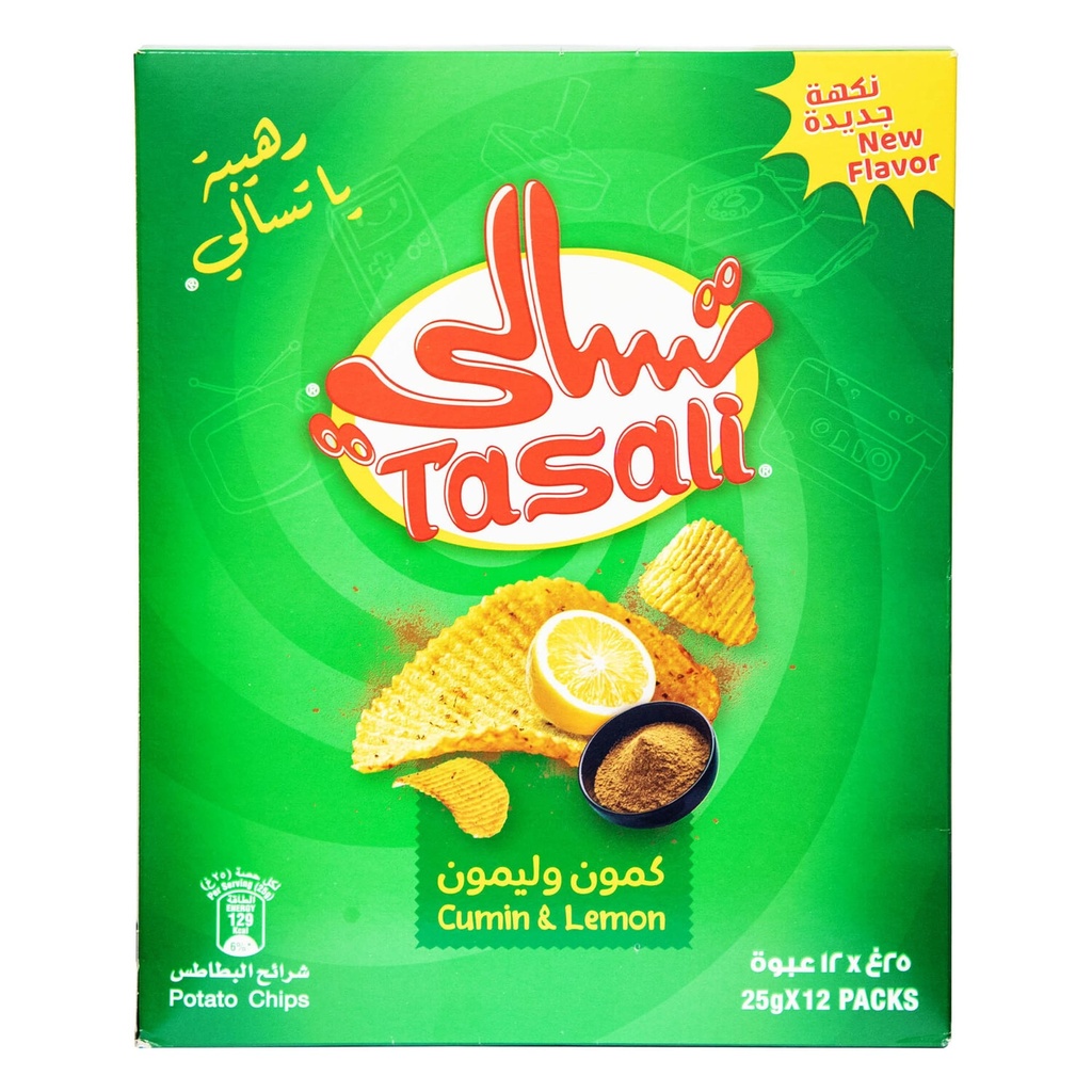 تسالي كمون وليمون 25جم*12
