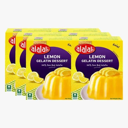 العلالي حلوي الجيلاتين ليمون 80 جم شدة 6