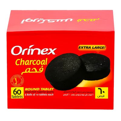 قوالب الفحم الطبيعية أورينكس 5/6رطل
