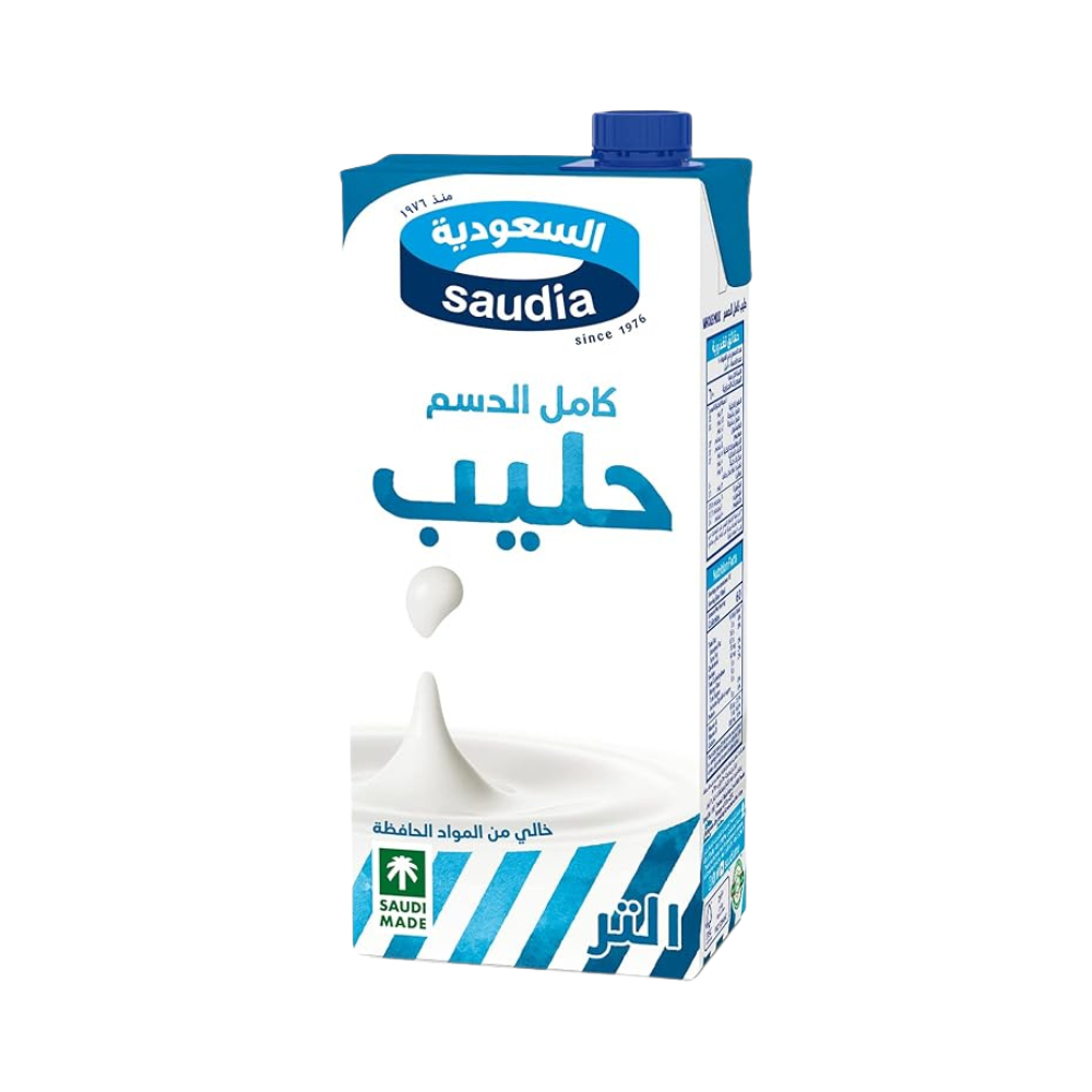 السعودية حليب كامل الدسم 1  لتر*12