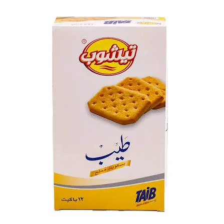 تيشوب بسكوت طيب مملح 75جم*12