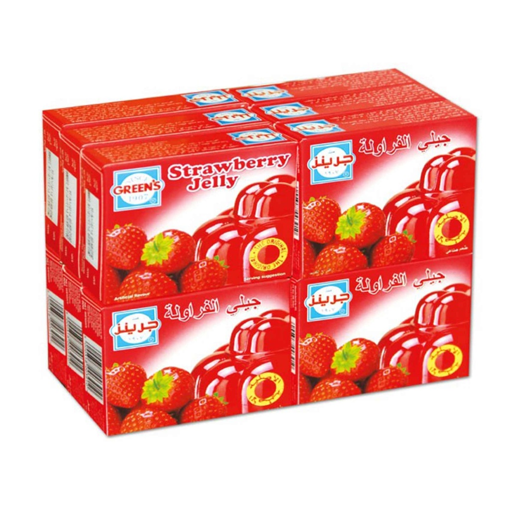 جرينز جيلي الفراولة 80جم*12
