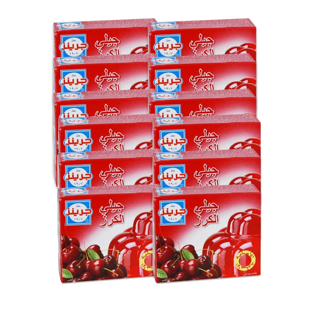 جرينز جيلي الكرز 80جم*12