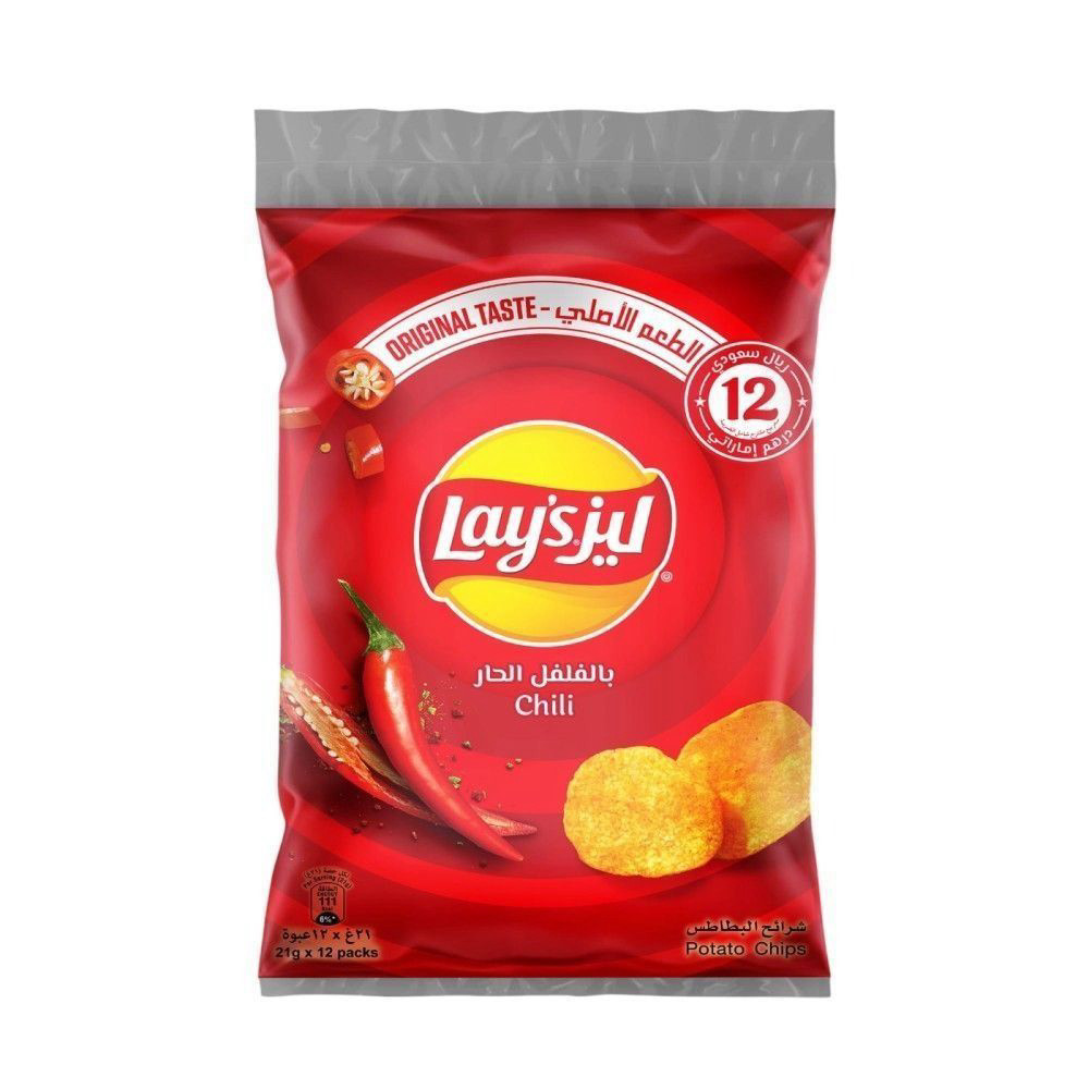 ليز بالفلفل الحار 21جم*12