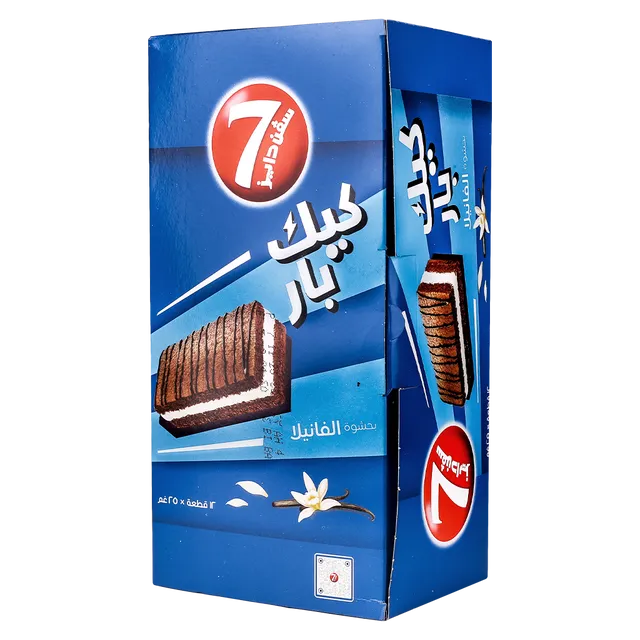 كيك بار فانيلا سفن دايز 25جم