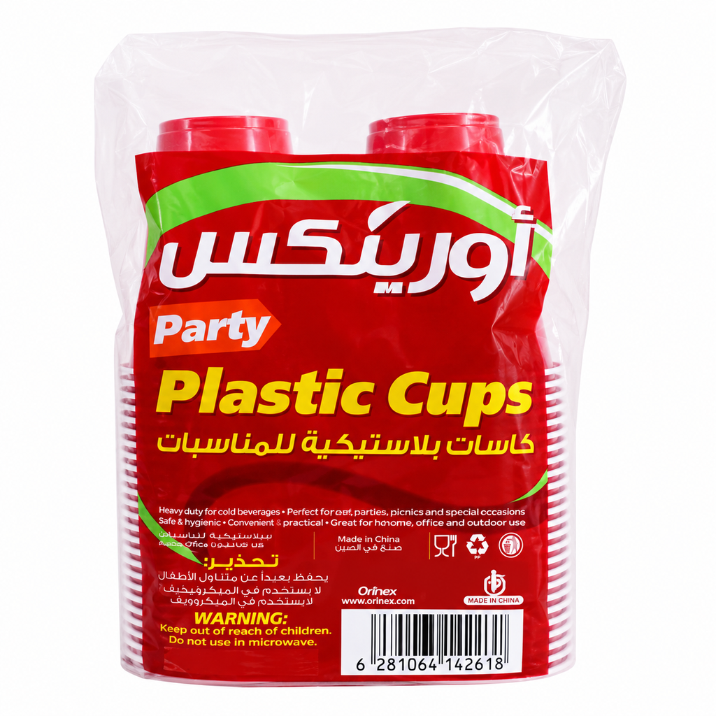 كاسات بلاستيكية للمناسبات أورينكس 50/12ح