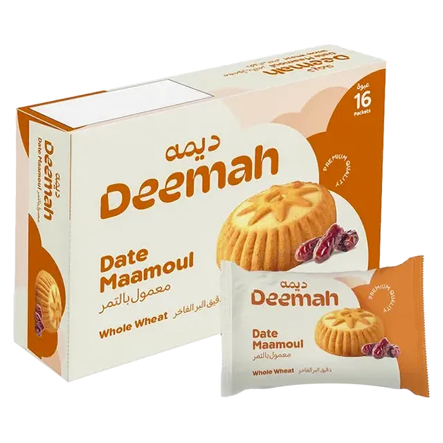 بسكويت  ديمة معمول بالتمر بران 16  جم*16