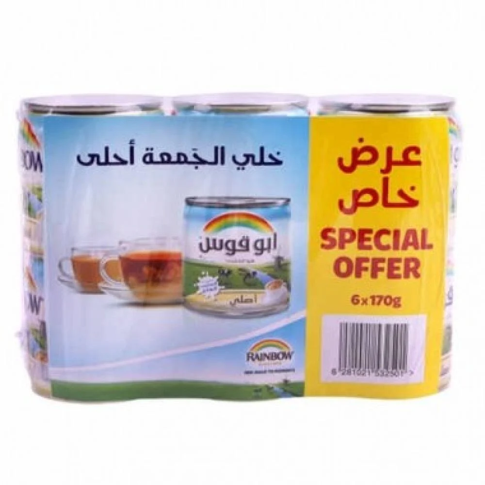 حليب ابو قوس 170  مل شدة 6*16