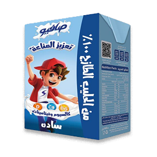 حليب صافيو سادة 140  مل*18