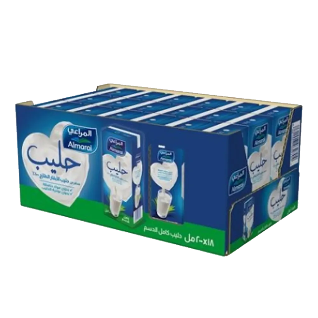 حليب المراعي فيتامين كامل الدسم 200م*18