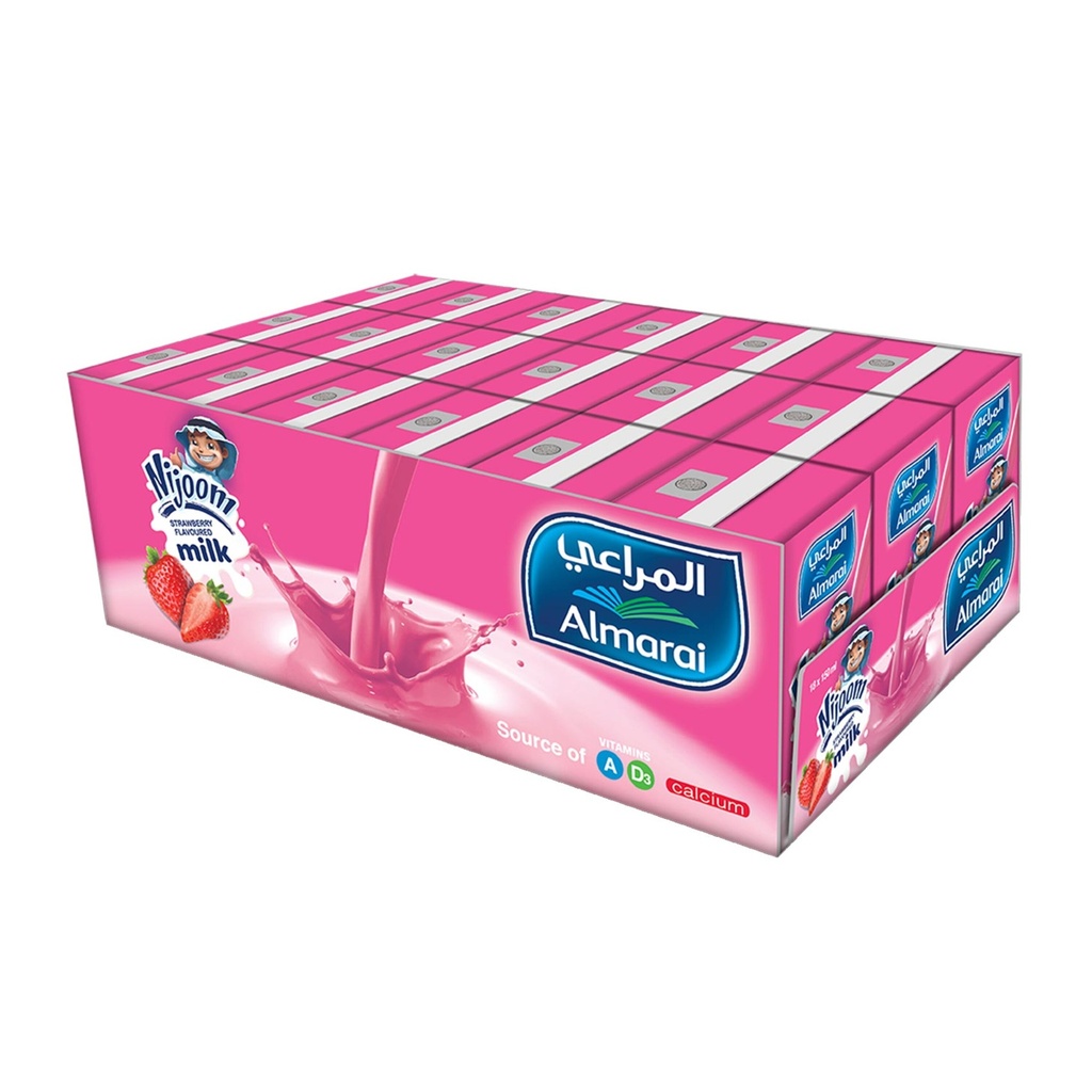 المراعي حليب بنكهة الفراولة 150  مل*18
