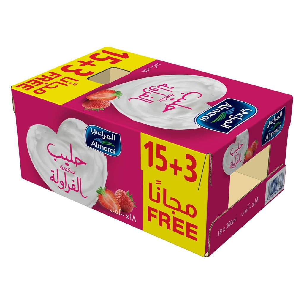حليب بنكة الفرولة 200  مل