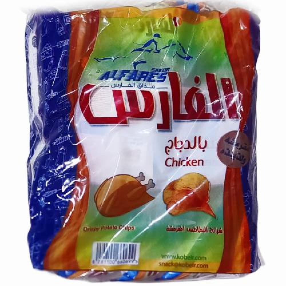 شيبسي الفارس بالدجاج 12  جم *20