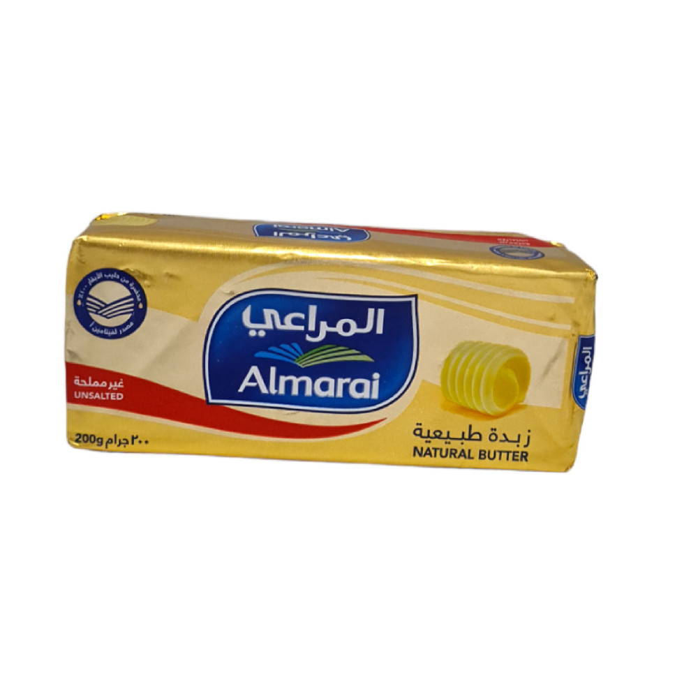 زبدة المراعي طبيعية غير مملح 200جم