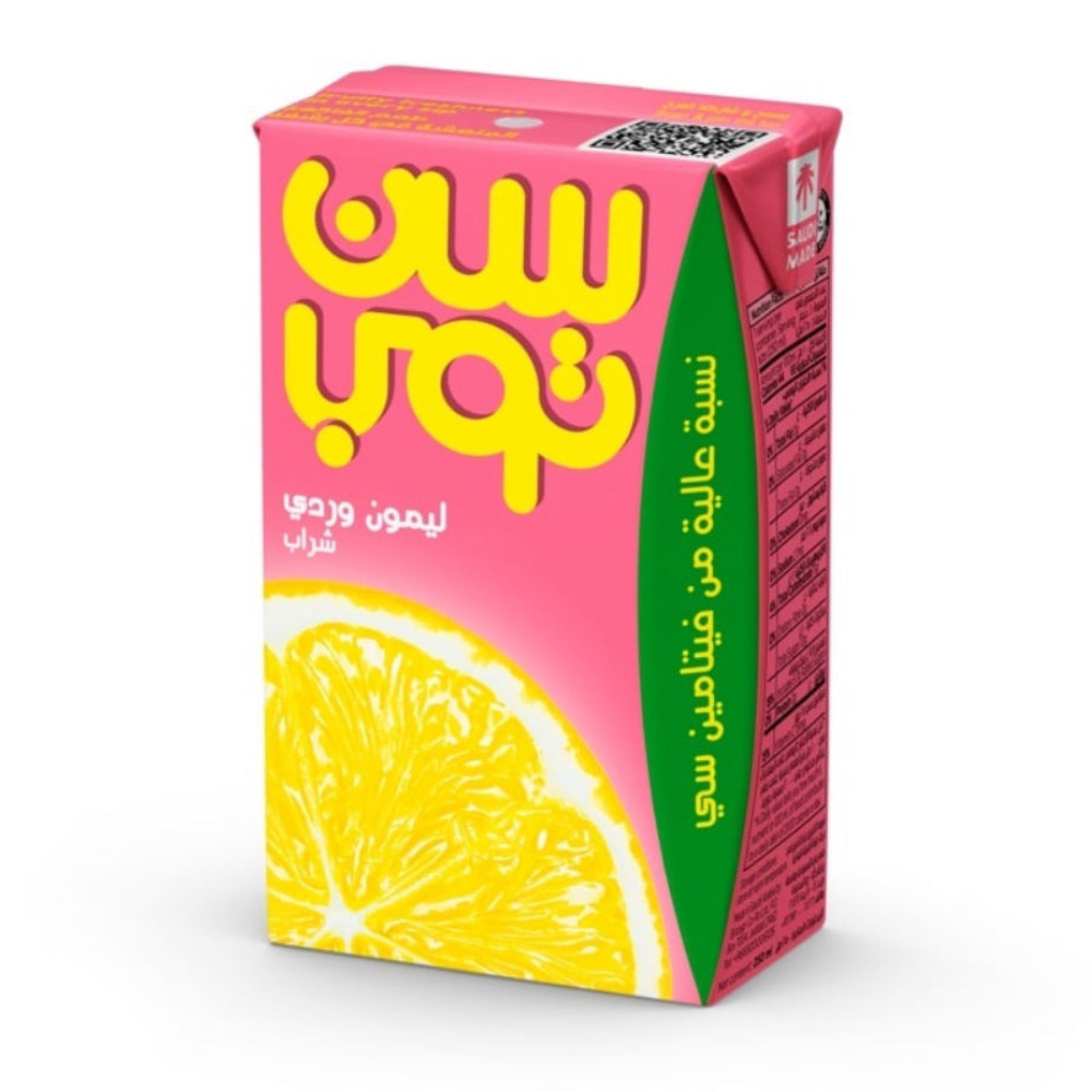 سن توب ليمون وردي 250  مل *30