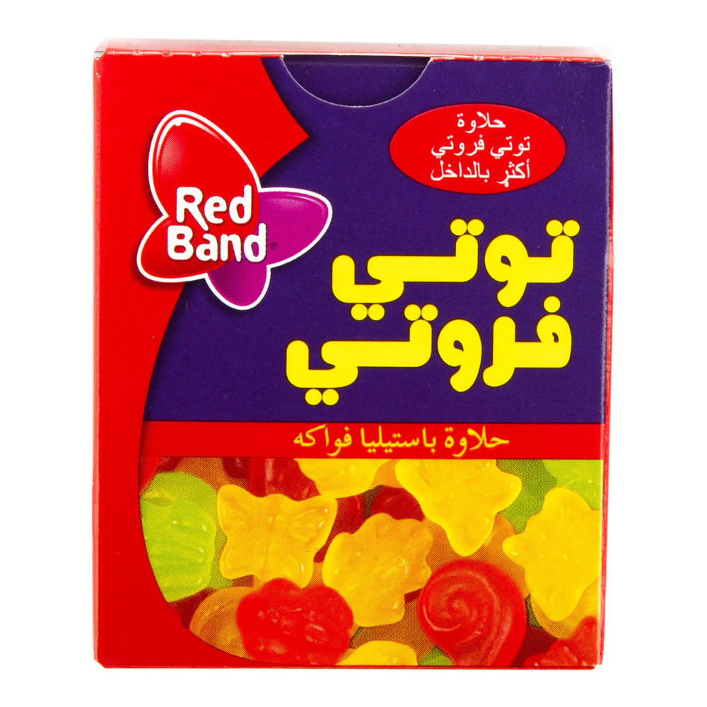 حلوى توتي فروتي بالفواكة 18جم*30