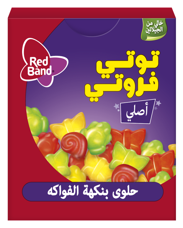 حلوى توتي فروتي بالفواكة 18جم*30