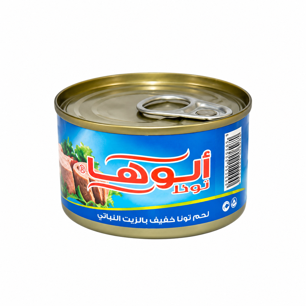 تونا الوها خفيف زيت نباتي 100  جم