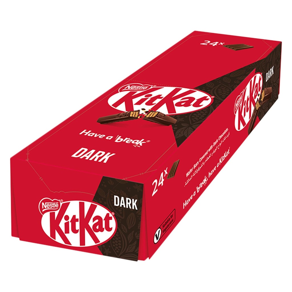 كيت كات دارك 4  اصابع 36.50جم*24حبة