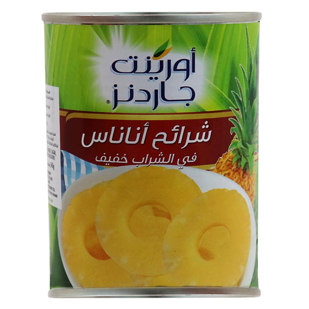 اناناس شرائح في شراب خفيف أ.ج 565ج