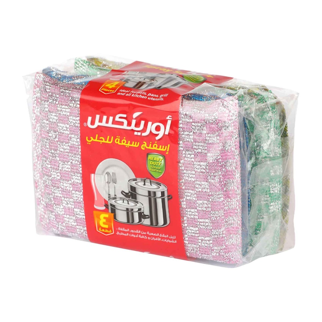 اسفنج سيفة للجلي أورينكس 4/36  حبة
