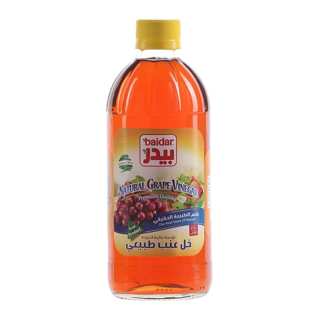 بيدر خل عنب طبيعي زجاج 473  مل