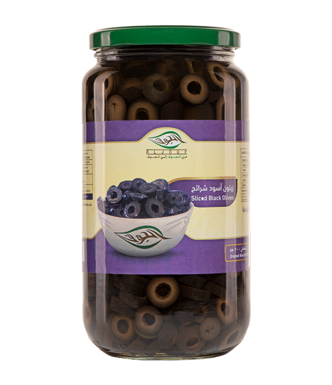 زيتون اسود شرايح زينة