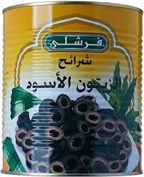 شرائح زيتون اسود فرشلي 3000ج
