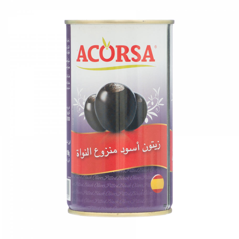 اكورسا زيتون اسود بدون بذر 280/320 5كغ