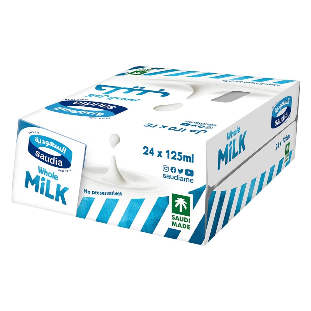 السعودية حليب كامل الدسم 125مل *24
