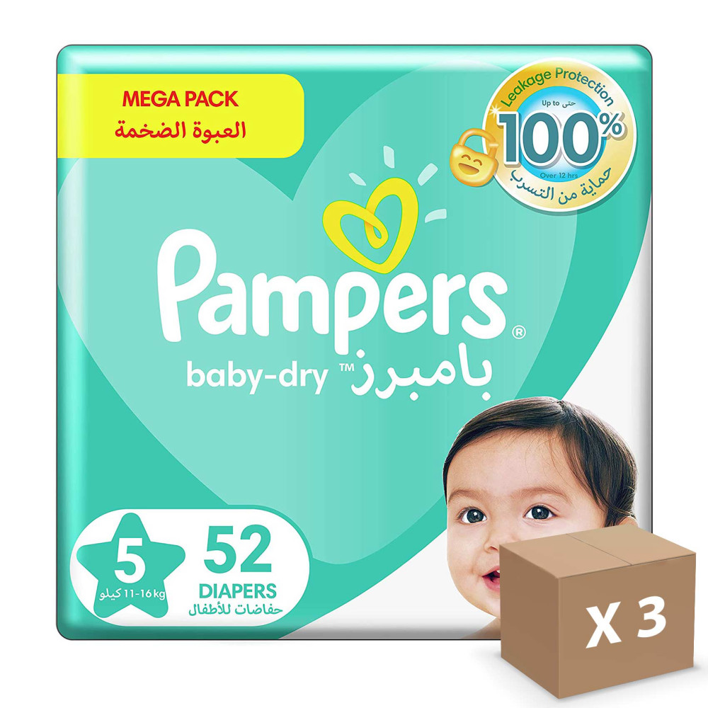 بامبرز رقم 5  بالصبار 6*14ح