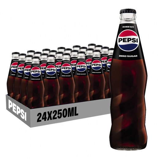 بيبسي زجاج 250  مل *24