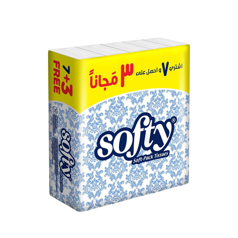 مناديل وجه سوفتي علب شدة *6