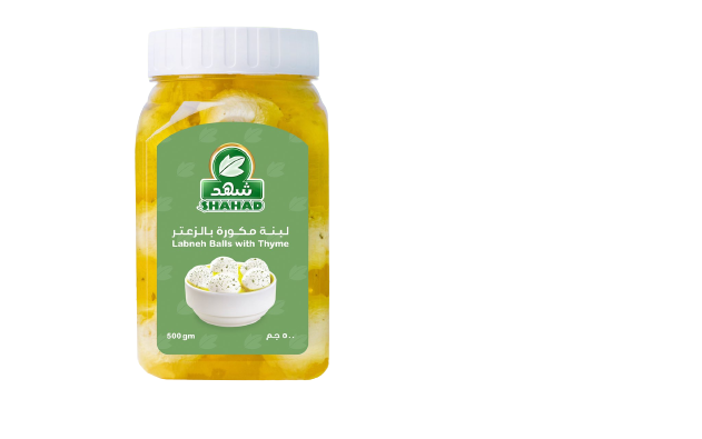 شهد لبنة مكورة بالزعتر 500جم